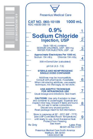 Fresenius 0.9% Sodium Chloride Injection - 1000 ml - 12Bags/CS - Minimum Order Qty *1000 Cases*